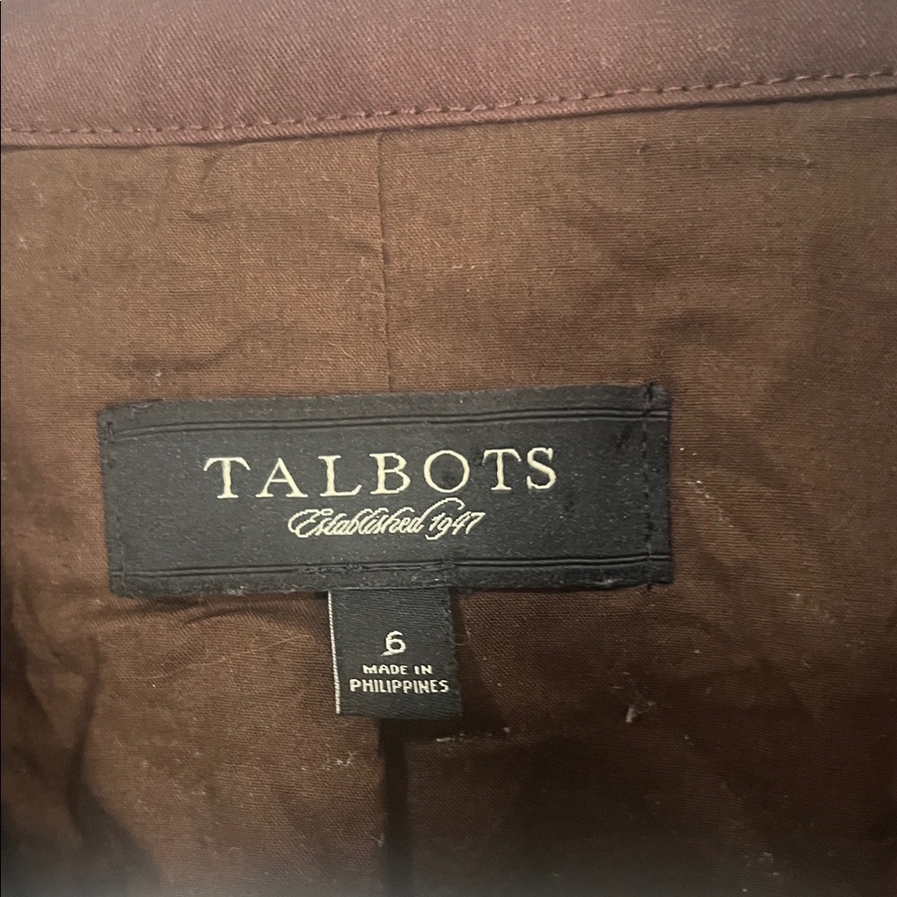 Talbots Dark Brown Utility Jacket - image 3
